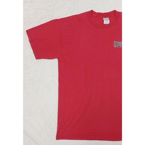 Vintage Jerzees 1998 Ohio State Buckeyes Size Large Scarlett & Gray T-Shirt - Picture 2 of 8